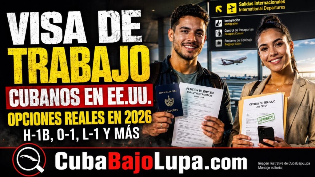 VISA DE TRABAJO PARA CUBANOS: QUÉ OPCIONES EXISTEN PARA CONSEGUIR EMPLEO LEGAL EN EE.UU. DESDE EL EXTERIOR