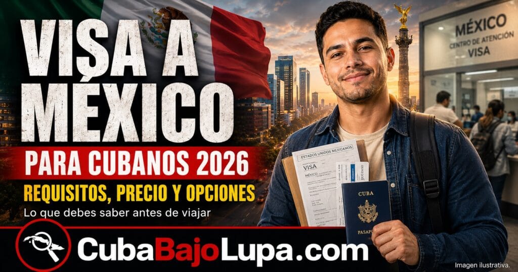 VISA PARA CUBANOS A MÉXICO EN 2026: REQUISITOS, PRECIO Y LO QUE DEBES SABER ANTES DE VIAJAR