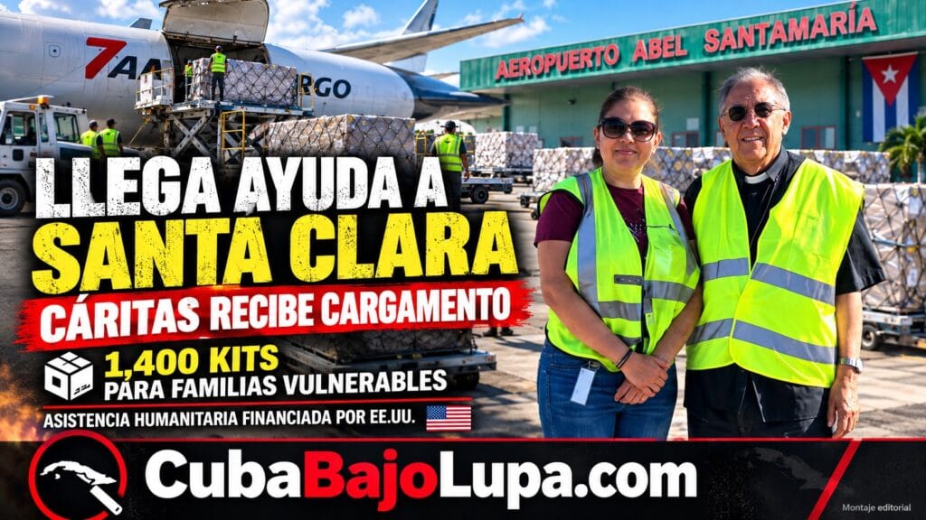 AYUDA HUMANITARIA DE EE.UU. LLEGA A SANTA CLARA: CÁRITAS RECIBE 1.400 KITS PARA FAMILIAS VULNERABLES