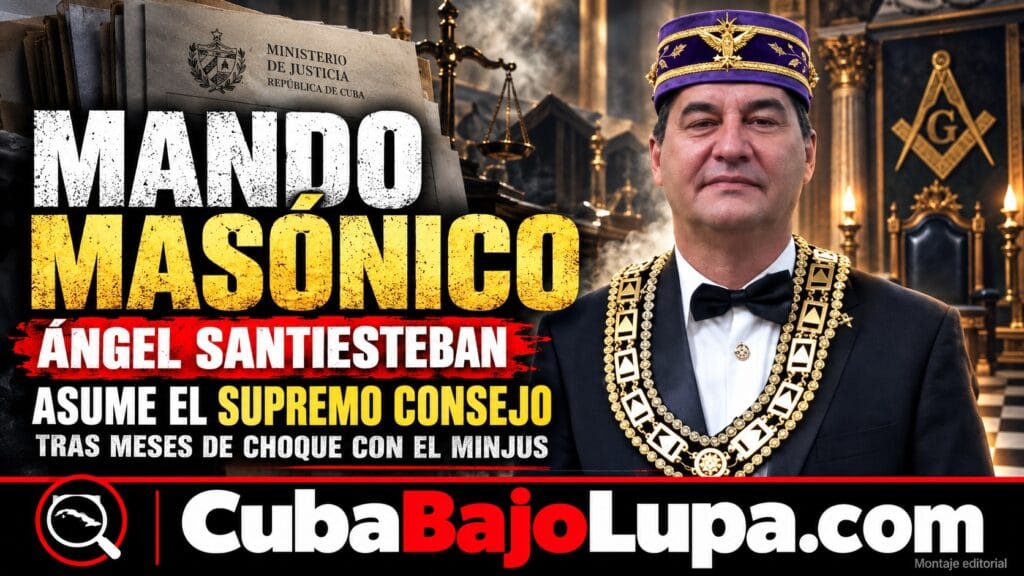 ESCRITOR Y EX PRESO POLÍTICO ÁNGEL SANTIESTEBAN ASUME LA JEFATURA DEL SUPREMO CONSEJO MASÓNICO DE CUBA