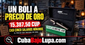 UN BOLÍGRAFO POR MÁS DE 15 MIL PESOS EN UN PHOTOSERVICE EN CUBA: CUESTA CASI CINCO SALARIOS MÍNIMOS