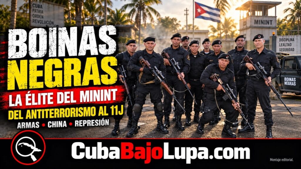 BOINAS NEGRAS, LA FUERZA ESPECIAL QUE EL 11J SACÓ DE LAS SOMBRAS: ARMAS, ENTRENAMIENTO Y EL PAPEL DE CHINA EN LA ÉLITE DEL MININT