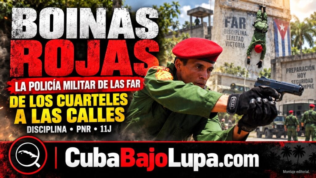 BOINAS ROJAS, LA POLICÍA MILITAR DE LAS FAR: QUIÉNES SON Y POR QUÉ LOS UTILIZAN FUERA DE LOS CUARTELES