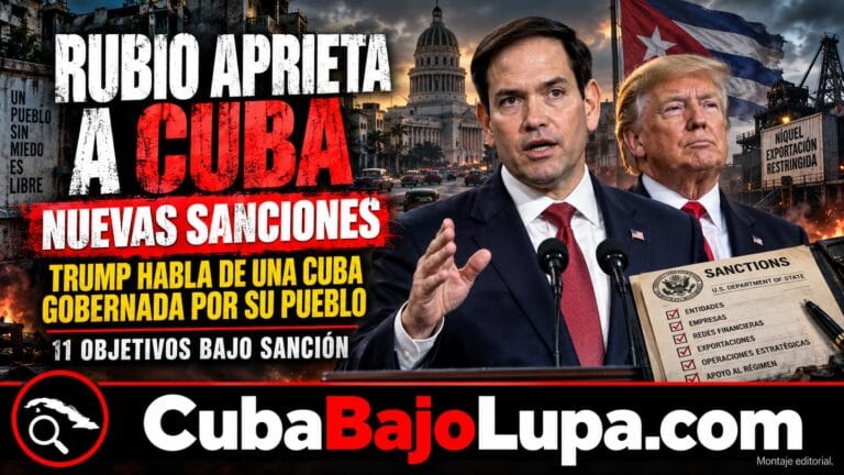 MARCO RUBIO: TRUMP QUIERE “UNA CUBA GOBERNADA POR SU PUEBLO” TRAS NUEVA RONDA DE SANCIONES