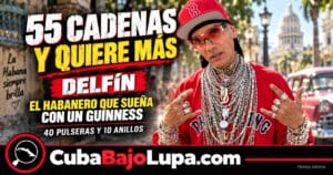 DELFIN, EL HABANERO DE LAS 55 CADENAS DE PLATA QUE SUEÑA CON LLEGAR AL RÉCORD GUINNESS