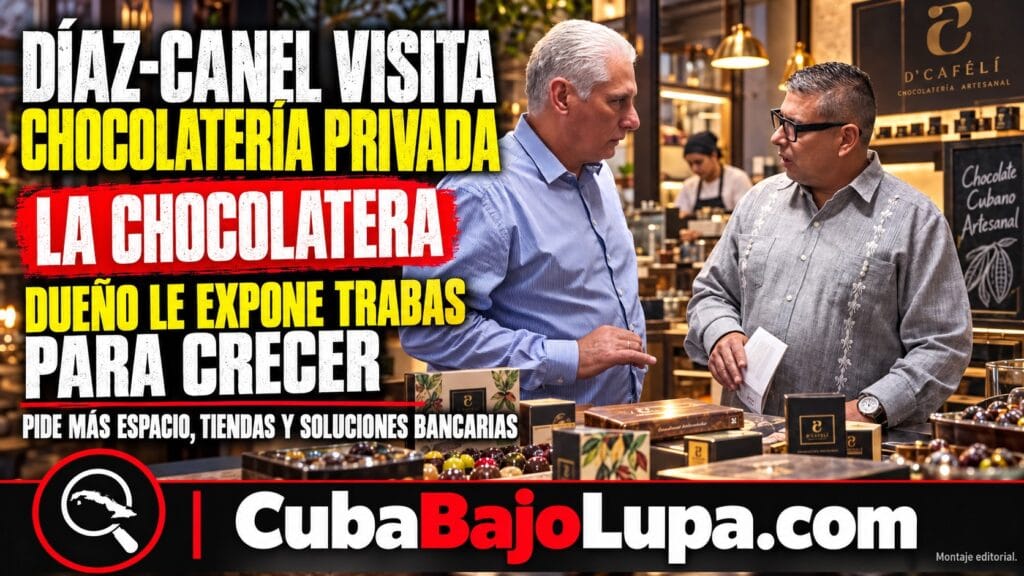 DÍAZ-CANEL PROMOCIONA LUJOSA CHOLATERÍA PRIVADA EN LA HABANA