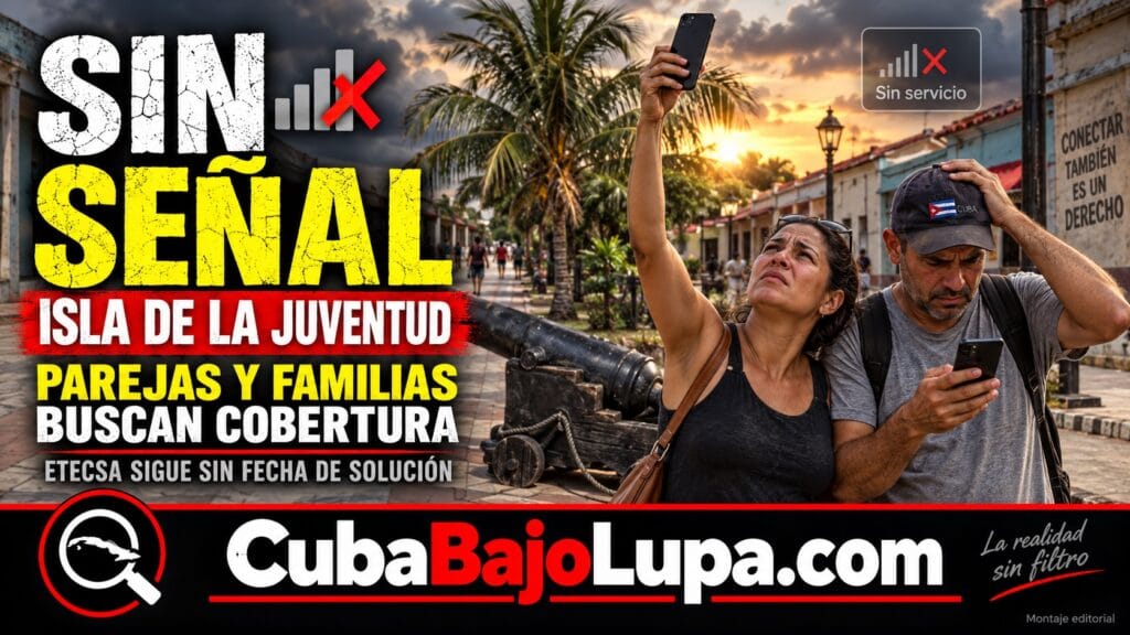 TRAS CUATRO DÍAS INCOMUNICADOS, ETECSA ACLARA QUE NO TIENE UNA FECHA DE SOLUCIÓN PARA LA ISLA DE LA JUVENTUD