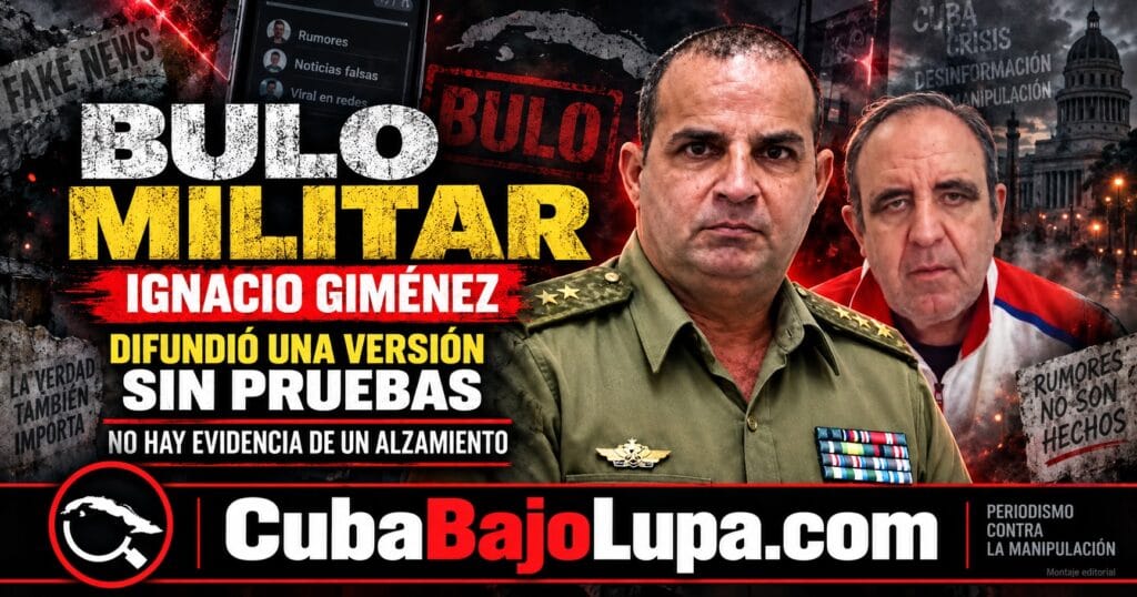 LA REBELIÓN DEL GENERAL RABILERO, EL NUEVO BULO DE IGNACIO JIMÉNEZ QUE CIRCULA EN REDES SOCIALES Y QUE YA MILES SE LO COMIERON COMO CIERTO