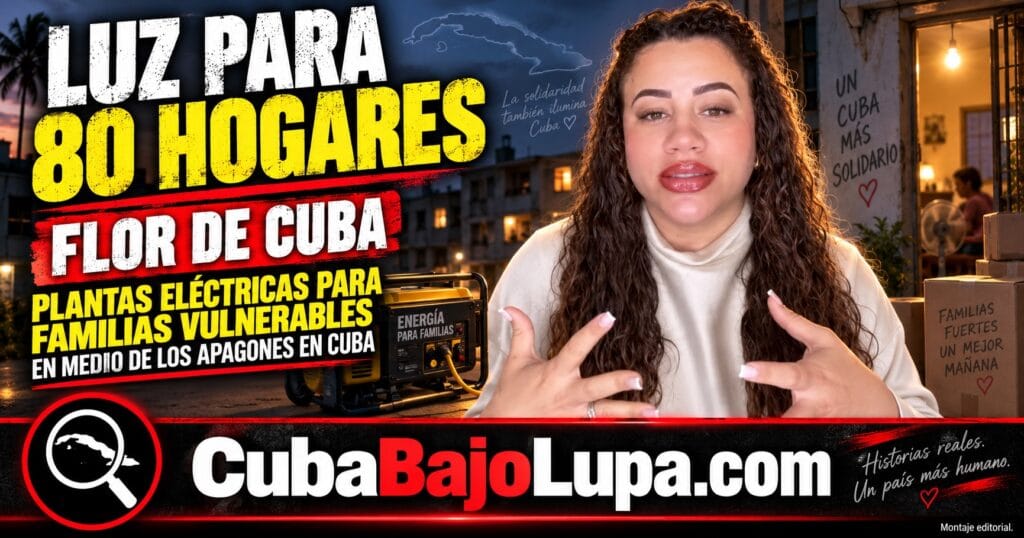 FLOR DE CUBA ANUNCIA EL SORTEO DE 80 PLANTAS ELÉCTRICAS PARA FAMILIAS VULNERABLES EN CUBA