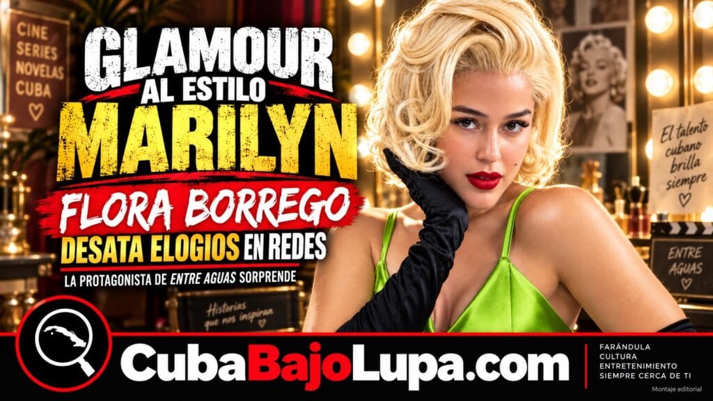 ACTRIZ CUBANA FLORA BORREGO SE TRANSFORMA AL ESTILO MARILYN MONROE Y DESATA ELOGIOS EN REDES SOCIALES