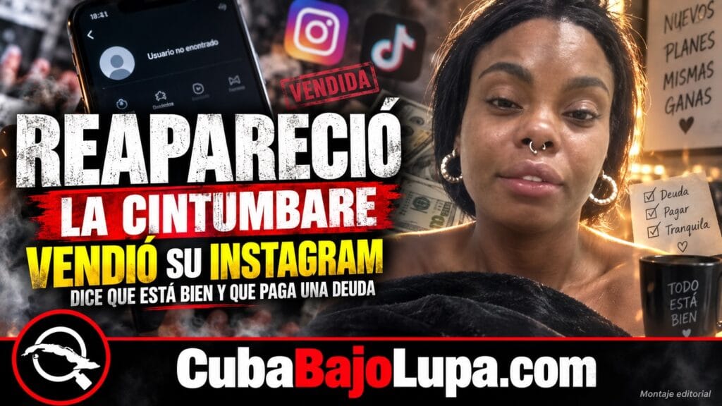 LA CINTUMBARE REAPARECE Y DICE QUE ESTÁ BIEN: ASEGURA QUE VENDIÓ SU CUENTA DE INSTAGRAM PARA PAGAR UNA DEUDA