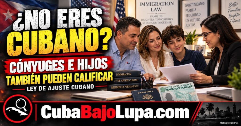 HIJOS Y CÓNYUGES QUE NO SON CUBANOS: CUÁNDO PUEDEN OBTENER LA RESIDENCIA BAJO LA LEY DE AJUSTE CUBANO