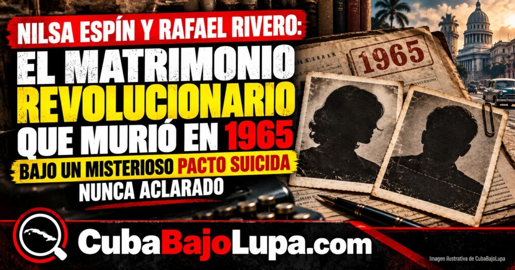 NILSA ESPÍN Y RAFAEL RIVERO: EL MATRIMONIO REVOLUCIONARIO QUE MURIÓ EN 1965 BAJO UN MISTERIOSO PACTO SUICIDA NUNCA ACLARADO
