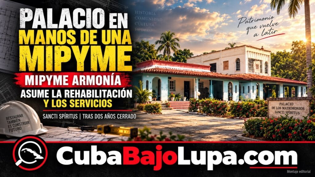 PALACIO DE LOS MATRIMONIOS DE SANCTI SPÍRITUS PASA A SER GESTIONADO POR UNA EMPRESA PRIVADA TRAS AÑOS CERRADO