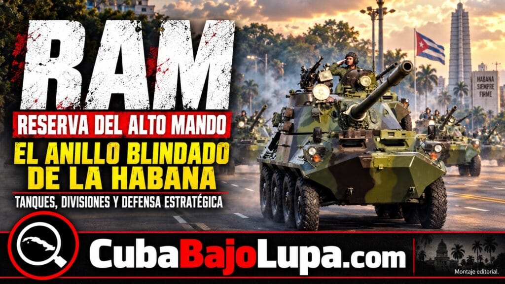 RAM: LA RESERVA DEL ALTO MANDO, EL MISTERIOSO ANILLO BLINDADO QUE PROTEGERÍA LA HABANA Y LAS SEDES DEL PODER