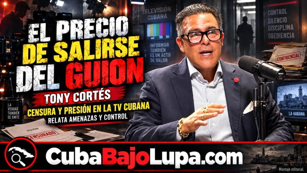 TONY CORTÉS REVELA CENSURA Y PRESIONES EN LA TV CUBANA: “CUALQUIERA TE CORTA LA CARA POR 20 LITROS DE GASOLINA”