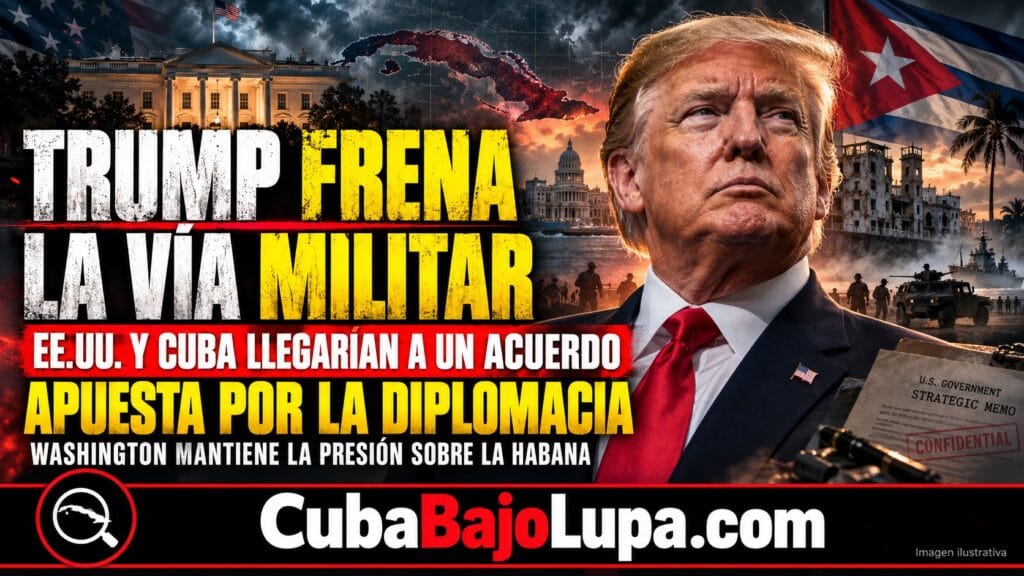 TRUMP DICE QUE EE.UU. Y CUBA “LLEGARÁN A UN ACUERDO” Y QUE NO CREE NECESARIA UNA ACCIÓN MILITAR
