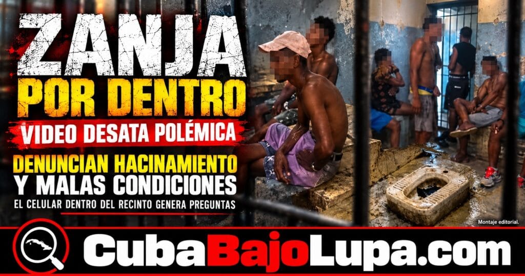 VIDEO FILTRADO DESDE LA UNIDAD DE POLICÍA DE ZANJA REAVIVA DENUNCIAS SOBRE HACINAMIENTO Y CONDICIONES DE DETENCIÓN EN CUBA