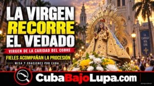 FIELES RECORREN EL VEDADO CON LA VIRGEN DE LA CARIDAD DEL COBRE EN VÍSPERAS DE SU DÍA