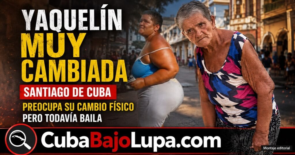 ¿QUÉ LE HA PASADO A YAQUELÍN? EL QUERIDO PERSONAJE DE SANTIAGO DE CUBA REAPARECE MUY DELGADA Y DESPIERTA PREOCUPACIÓN
