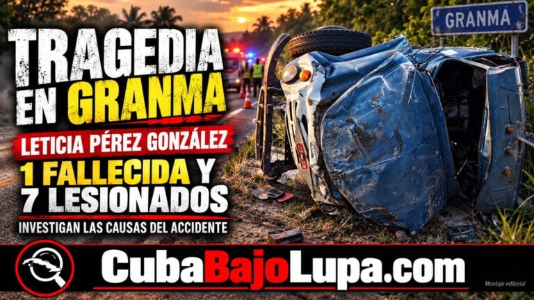 ACCIDENTE EN GRANMA DEJA UNA MUJER FALLECIDA Y SIETE PERSONAS LESIONADAS
