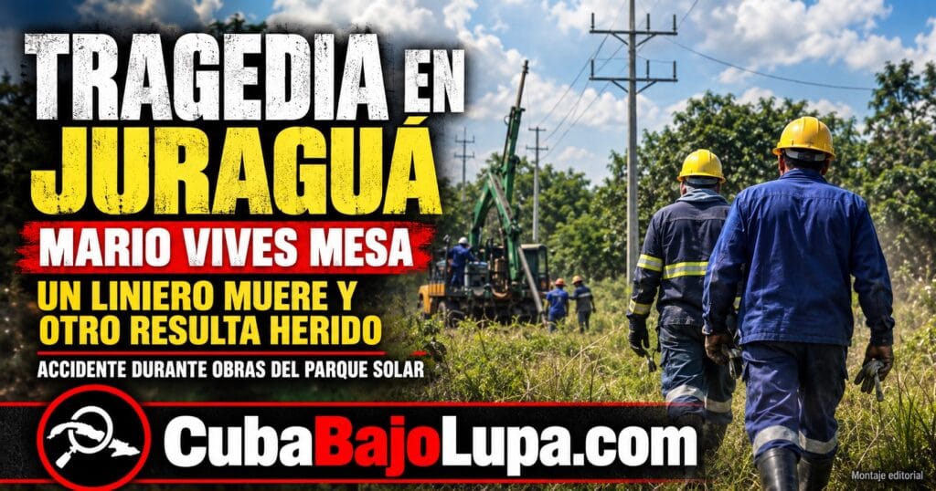 ACCIDENTE LABORAL EN JURAGUÁ DEJA UN LINERO MUERTO Y OTRO GRAVEMENTE HERIDO EN OBRAS DE UN PARQUE SOLAR