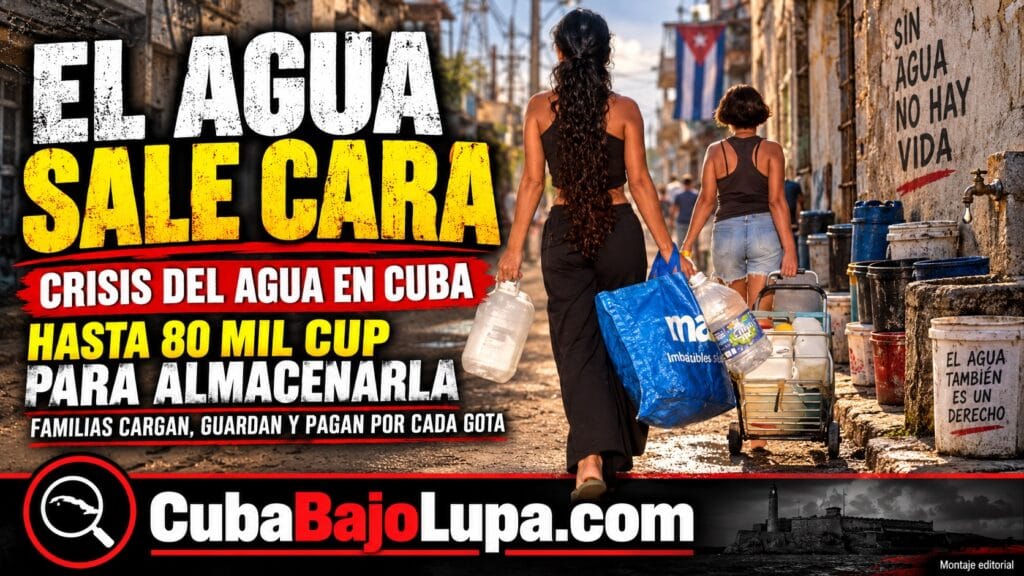 ALMACENAR AGUA POTABLE EN CUBA PUEDE COSTAR CIENTOS DE DÓLARES: UNA JOVEN MUESTRA CUÁNTO PAGA SU FAMILIA PARA NO QUEDARSE SIN UNA GOTA