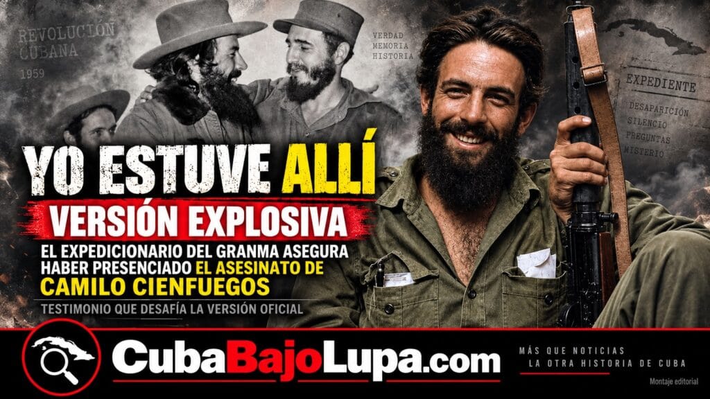 “YO ESTUVE ALLÍ”: LA EXPLOSIVA VERSIÓN DEL EXPEDICIONARIO DEL GRANMA QUE ASEGURA HABER PRESENCIADO EL ASESINATO DE CAMILO CIENFUEGOS