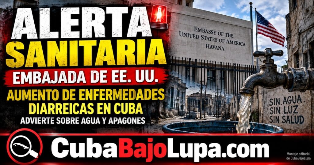 MIENTRAS EL RÉGIMEN GUARDA SILENCIO, LA EMBAJADA DE EE.UU. ADVIERTE SOBRE FUERTE Y PELIGROSO BROTE DIARREICO EN CUBA