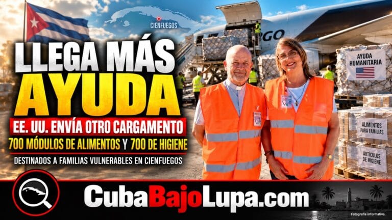 AYUDA HUMANITARIA DE EE. UU. SIGUE LLEGANDO A CUBA: NUEVO CARGAMENTO VA DESTINADO A CIENFUEGOS