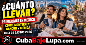 ¿CUÁNTO DINERO NECESITA UN CUBANO PARA VIVIR SU PRIMER MES EN MÉXICO EN 2026? AQUÍ TE DAMOS TODOS LOS DETALLES
