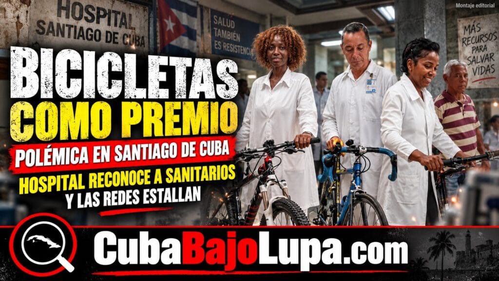 “¿UNA BICICLETA?”: PREMIO A TRABAJADORES DE HOSPITAL EN SANTIAGO DE CUBA PROVOCA INDIGNACIÓN Y BURLAS