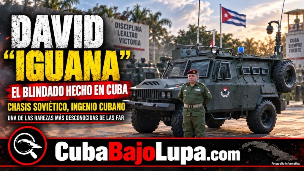 DAVID: TODA LA VERDAD DEL BLINDADO FABRICADO EN CUBA BAUTIZADO COMO “IGUANA” QUE LAS FAR CONSTRUYERON CON CHATARRA SOVIÉTICA