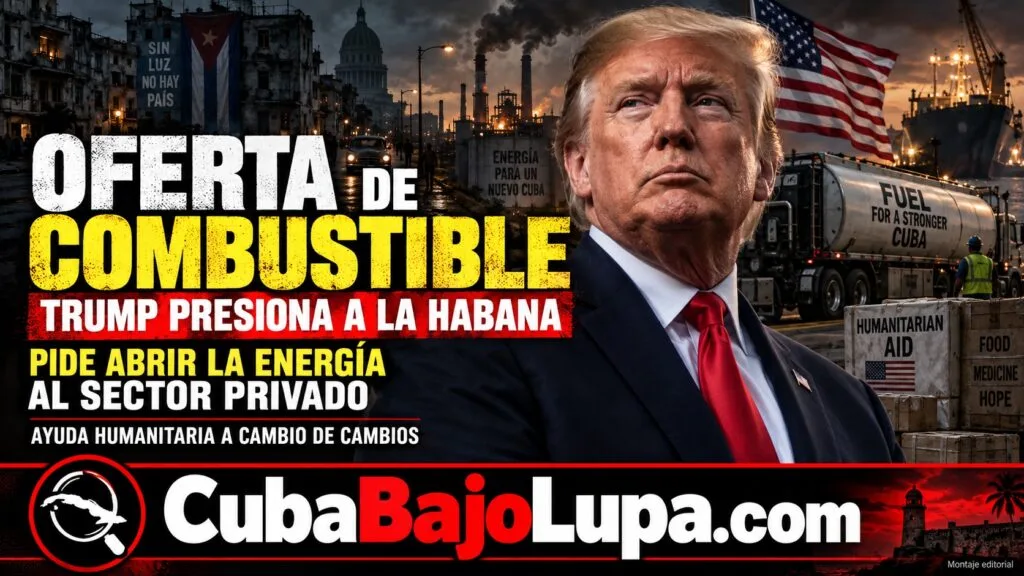 TRUMP OFRECE ASISTIR AL RÉGIMEN CON COMBUSTIBLE PERO A CAMBIO PIDE QUE LA INDUSTRIA ENERGÉTICA PASE A MANOS PRIVADAS