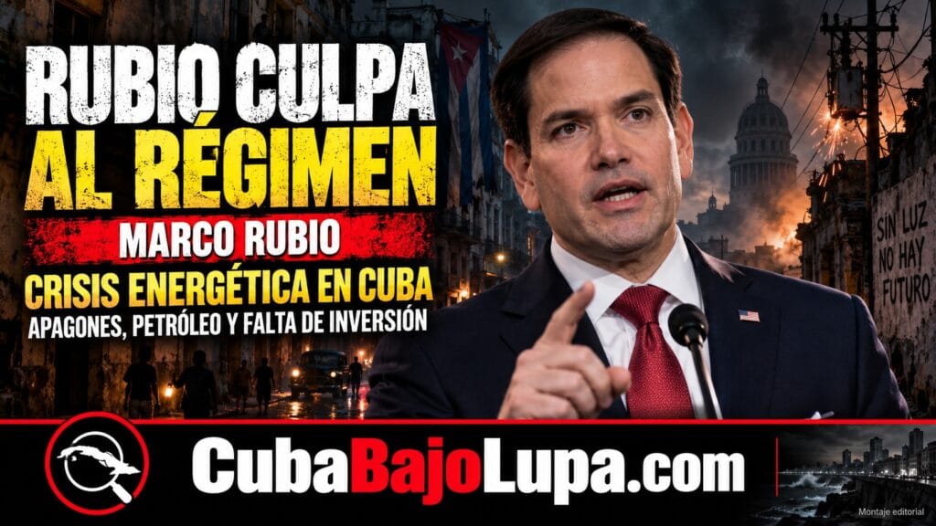 MARCO RUBIO CULPA AL RÉGIMEN CUBANO DE LA CRISIS ENERGÉTICA: “SU MODELO ECONÓMICO NO FUNCIONA”