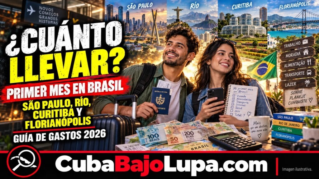 ¿CUÁNTO DINERO NECESITA UN CUBANO PARA VIVIR SU PRIMER MES EN BRASIL EN 2026? AQUÍ TE DAMOS TODOS LOS DETALLES