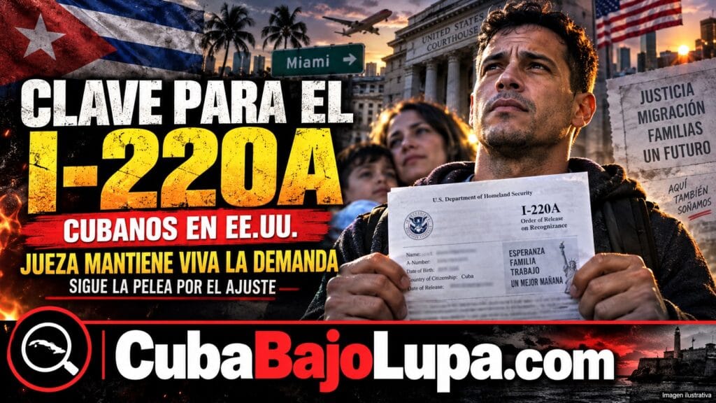 CUBANOS CON I-220A RECIBEN UNA NUEVA ESPERANZA EN MIAMI: JUEZA DEJA AVANZAR DEMANDA QUE PODRÍA CAMBIAR SU FUTURO