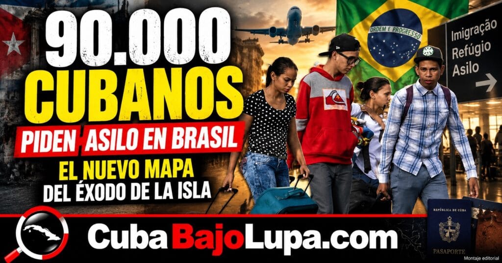CERCA DE 90.000 CUBANOS TRAMITAN ASILO EN BRASIL: EL NUEVO MAPA DEL ÉXODO DE LA ISLA