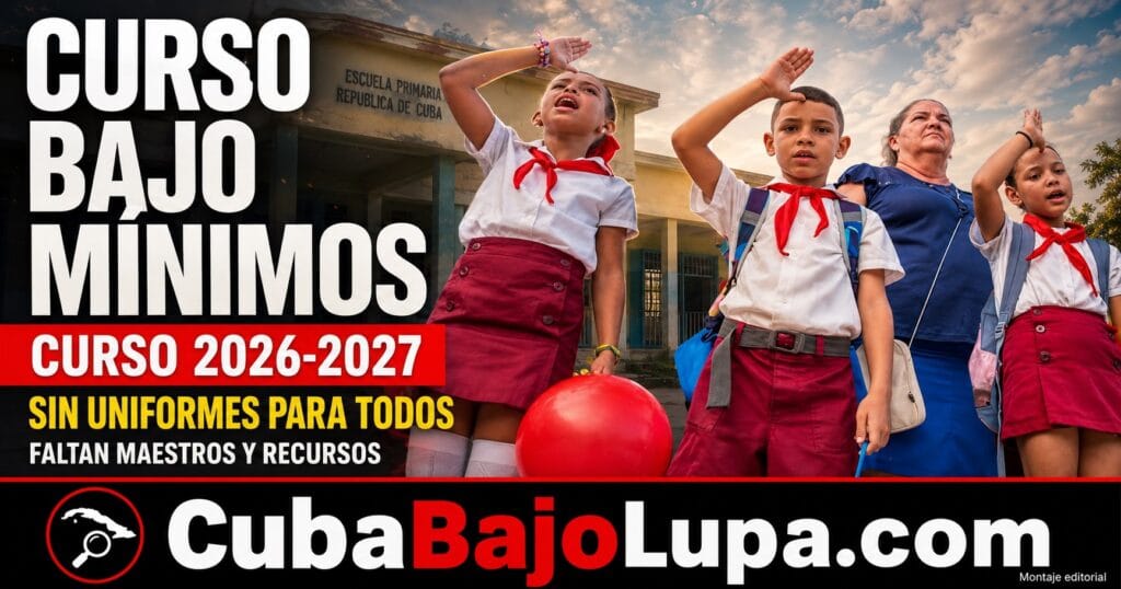 RÉGIMEN RECONOCE QUE EL CURSO ESCOLAR ARRANCA EN CONDICIONES «MUY DIFÍCILES» SIN TODOS LOS UNIFORMES, MAESTROS Y RECURSOS NECESARIOS