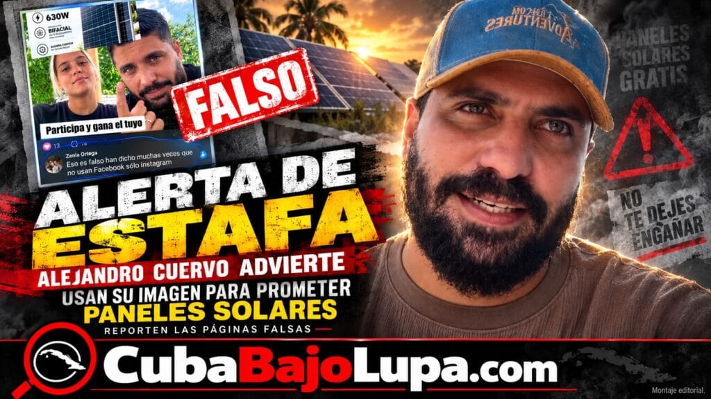 ALEJANDRO CUERVO DESMIENTE LA FALSA RIFA DE PANELES SOLARES Y ALERTA SOBRE PÁGINAS QUE USAN A SU FAMILIA PARA ENGAÑAR