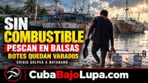 SIN COMBUSTIBLE PARA SUS BOTES, PESCADORES CUBANOS REGRESAN AL MAR EN BALSAS IMPROVISADAS
