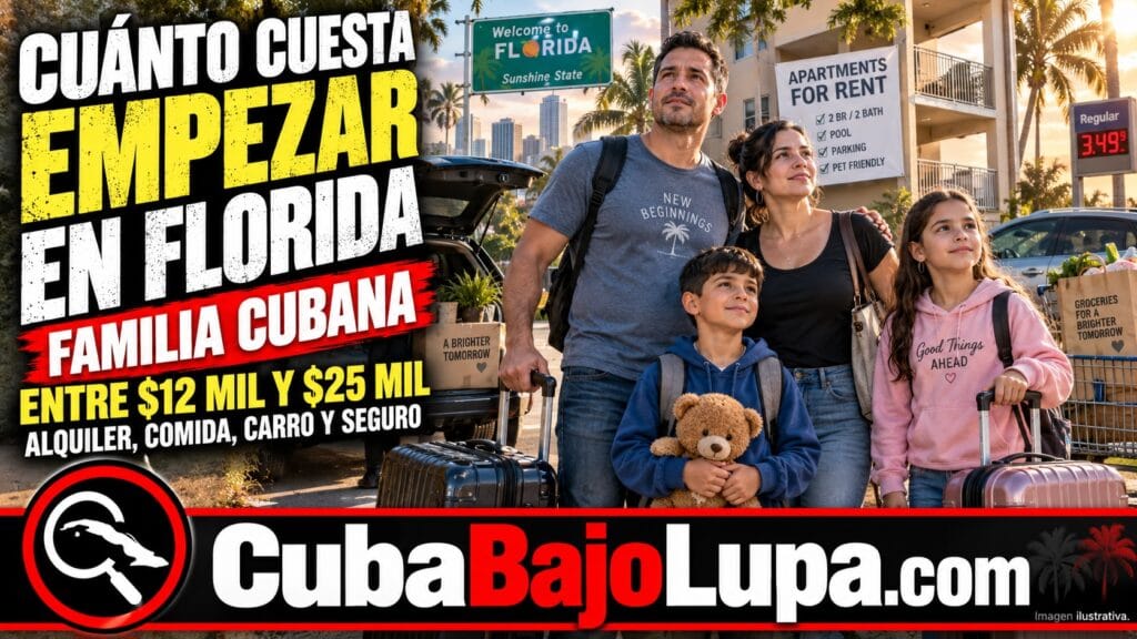 CUÁNTO DINERO NECESITA UNA FAMILIA CUBANA PARA EMPEZAR DE CERO EN FLORIDA