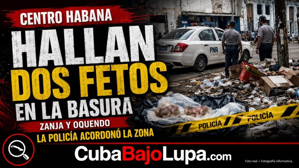 HALLAN DOS FETOS ENTRE LA BASURA EN CENTRO HABANA: LA POLICÍA ACORDONA LA ZONA Y CRECEN LAS INTERROGANTES