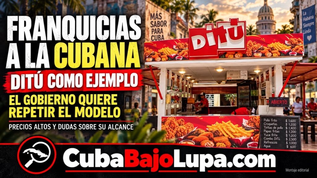 RÉGIMEN QUIERE RESCATAR LOS DiTú PARA CONVERTIRLO EN UNA CADENA DE FRANQUICIAS EN CUBA PARA NEGOCIOS PRIVADOS
