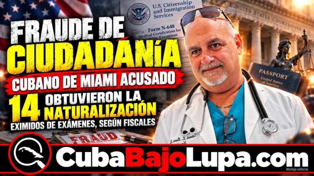 ACUSAN A CUBANO DE MIAMI DE HACERSE PASAR POR MÉDICO: 14 PERSONAS OBTUVIERON LA CIUDADANÍA SIN LOS EXÁMENES GRACIAS A ÉL