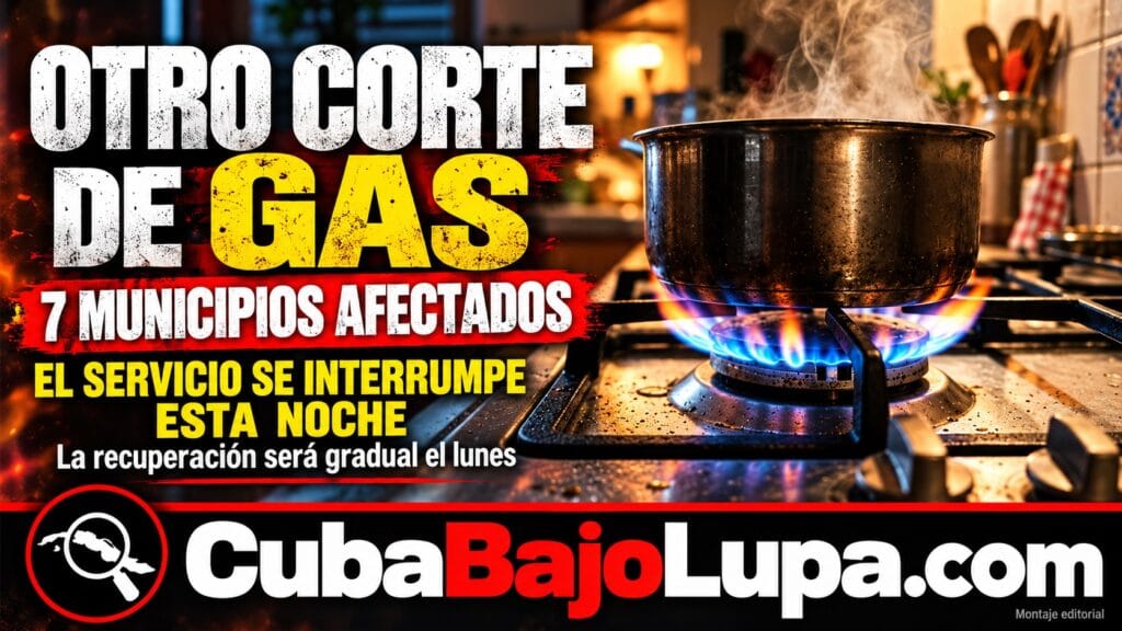 NO SOLO APAGONES, SIETE MUNICIPIOS DE LA HABANA SE QUEDARÁN SIN GAS DE LA CALLE POR ROTURA DESDE ESTA NOCHE