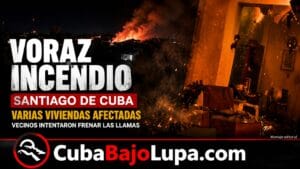 “NO HA QUEDADO NADA”: INCENDIO DESTRUYE VARIAS VIVIENDAS EN EL CENTRO DE SANTIAGO DE CUBA