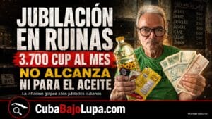 JOVEN CUBANA MUESTRA CÓMO LA JUBILACIÓN DE SU ABUELO DE 3.700 PESOS YA NO ALCANZA NI PARA COMPRAR UN LITRO DE ACEITE