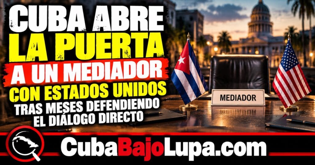 RÉGIMEN ABRE LA PUERTA A UN MEDIADOR INTERNACIONAL EN SUS NEGOCIACIONES CON EEUU TRAS MESES DEFENDIENDO EL DIÁLOGO DIRECTO