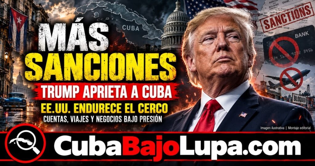 EE.UU. ADVIERTE QUE SEGUIRÁ ENDURECIENDO LAS SANCIONES CONTRA CUBA Y USARÁ «TODAS SUS FACULTADES DISPONIBLES» PARA PRESIONAR AL RÉGIMEN